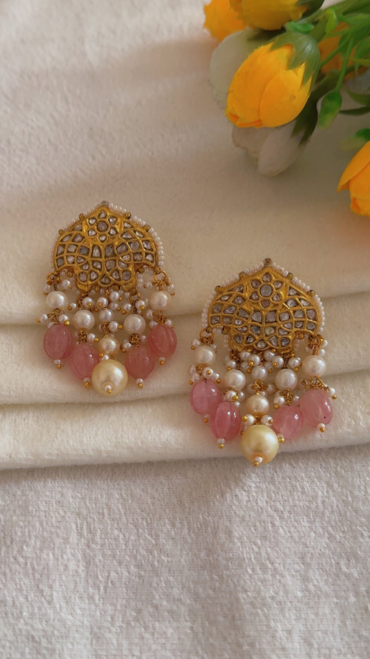 Designer 22k Gold Hallmarked Earrings