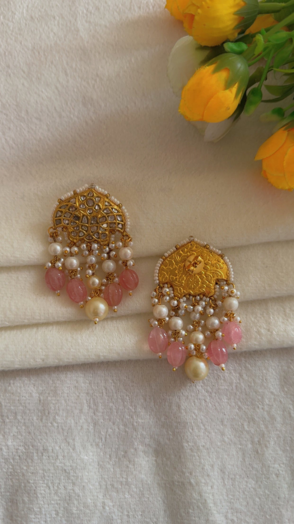 Designer 22k Gold Hallmarked Earrings