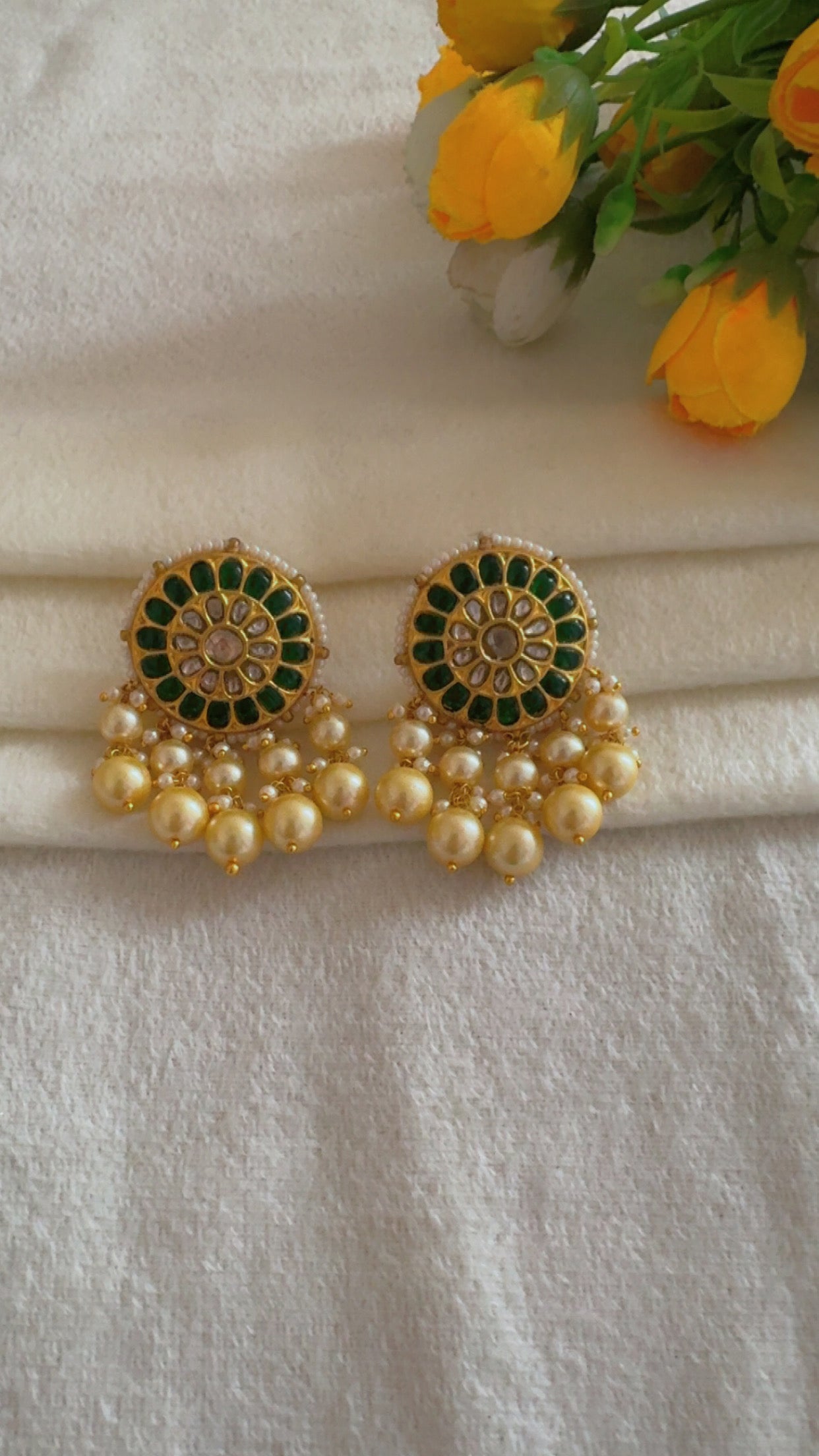 Designer 22k Gold Hallmarked Earrings