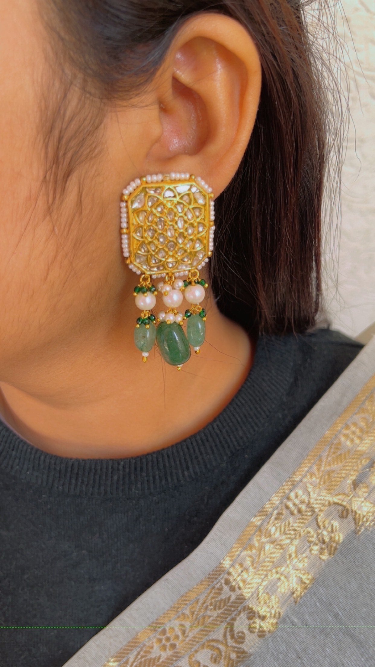 Designer 22k Gold Hallmarked Earrings