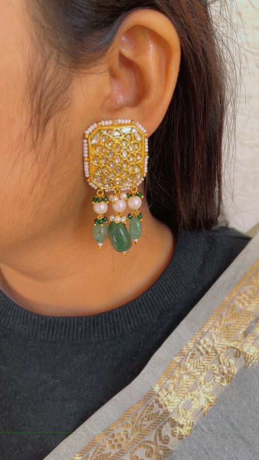 Designer 22k Gold Hallmarked Earrings