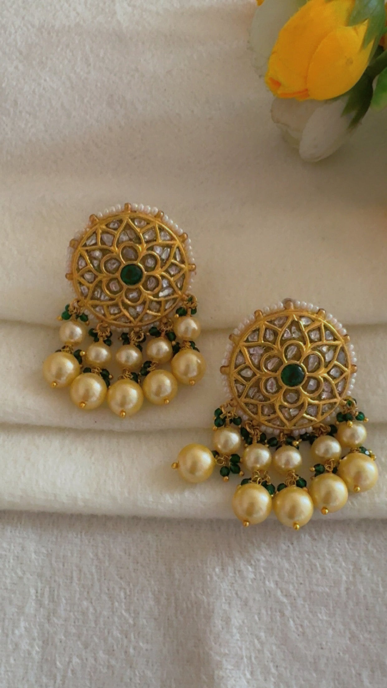 Designer 22k Gold Hallmarked Earrings