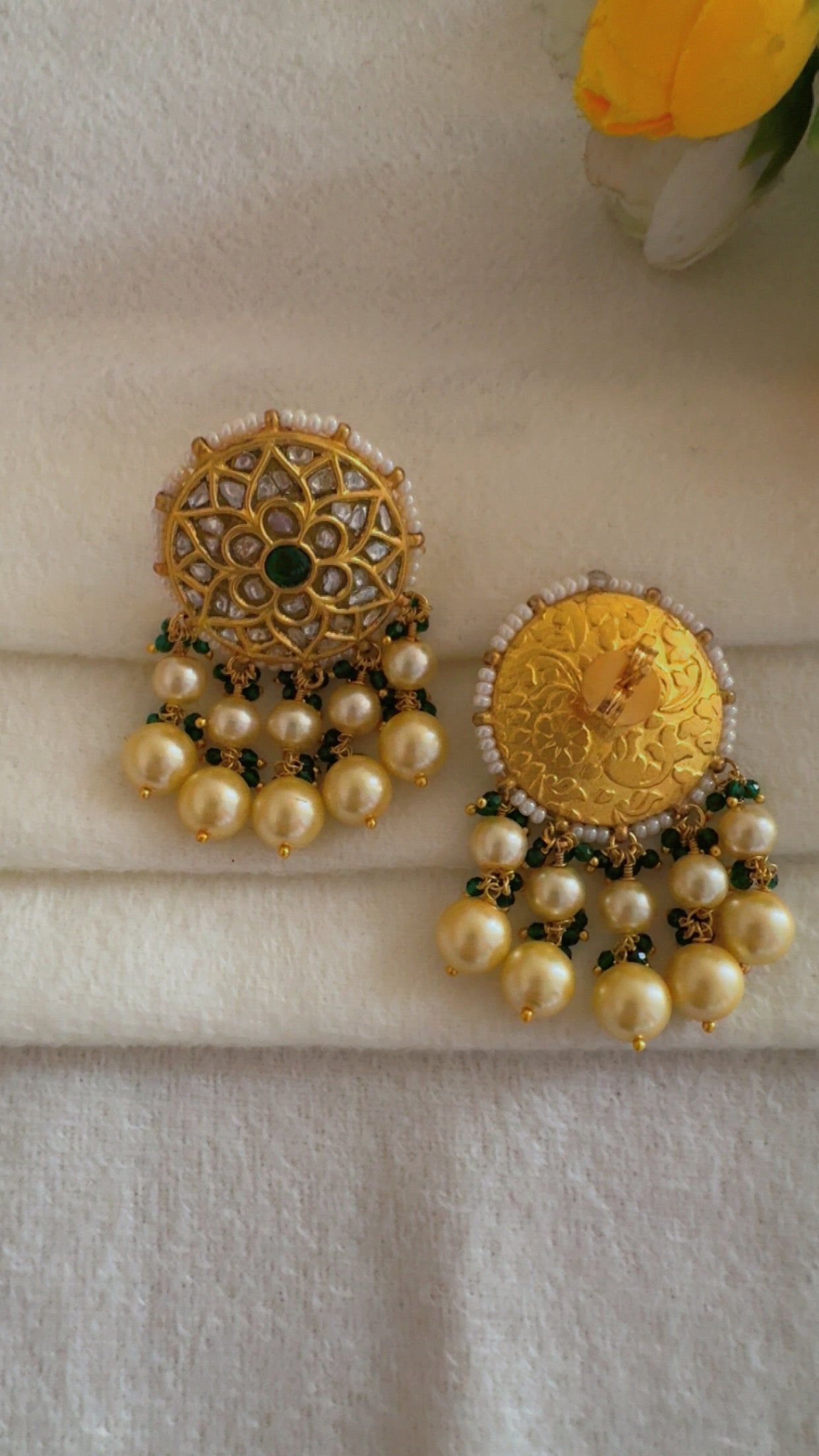 Designer 22k Gold Hallmarked Earrings