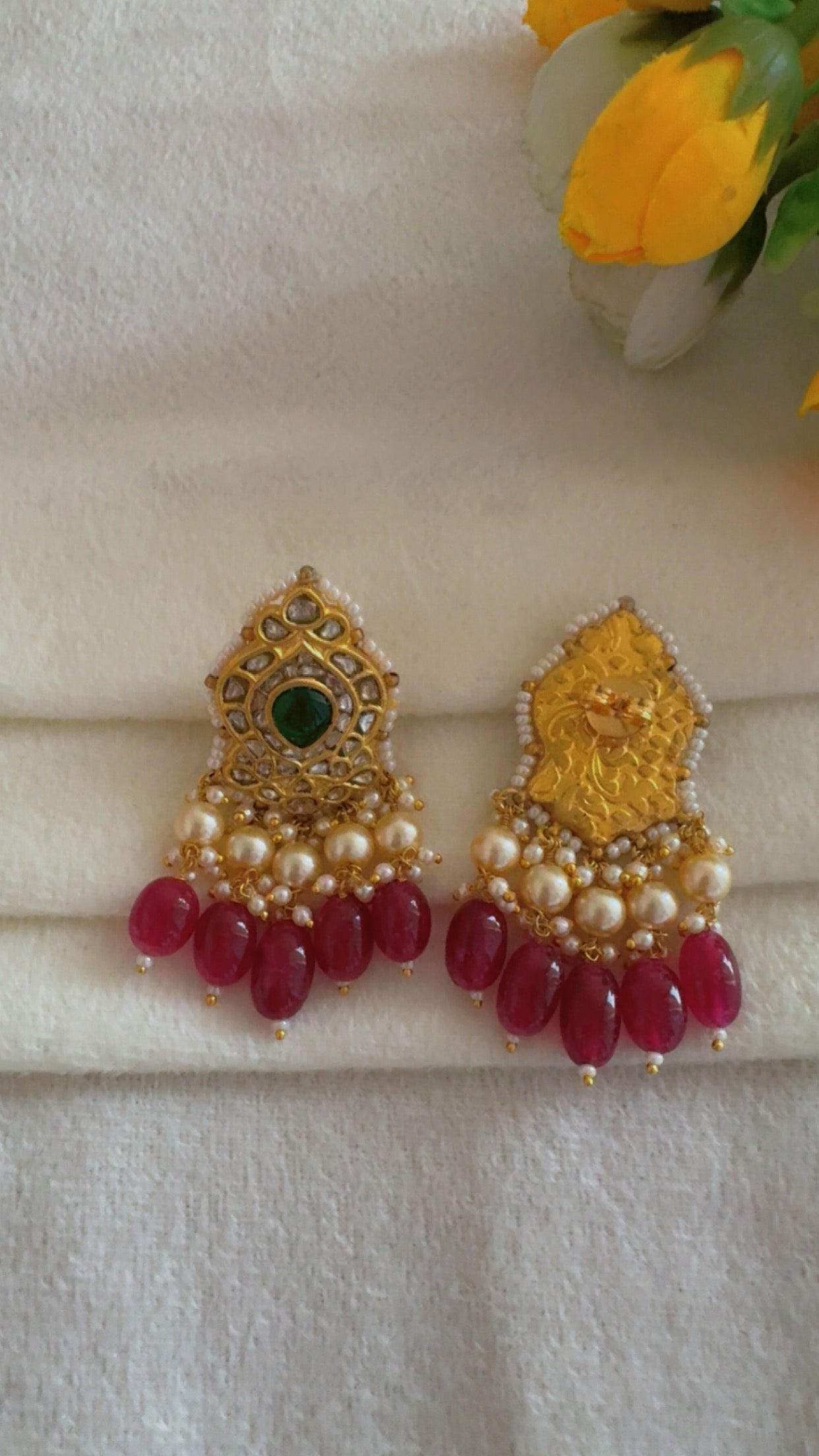Designer 22k Gold Hallmarked Earrings