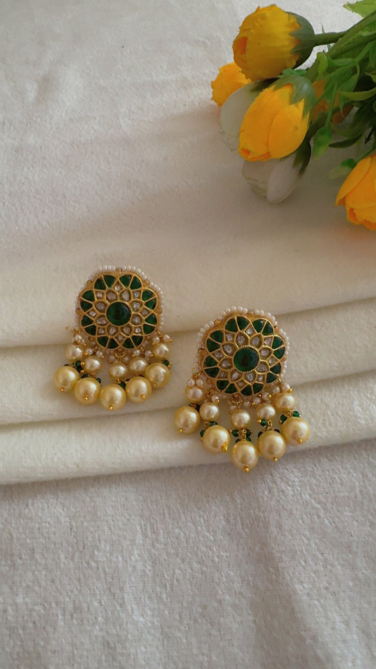 Designer 22k Gold Hallmarked Earrings