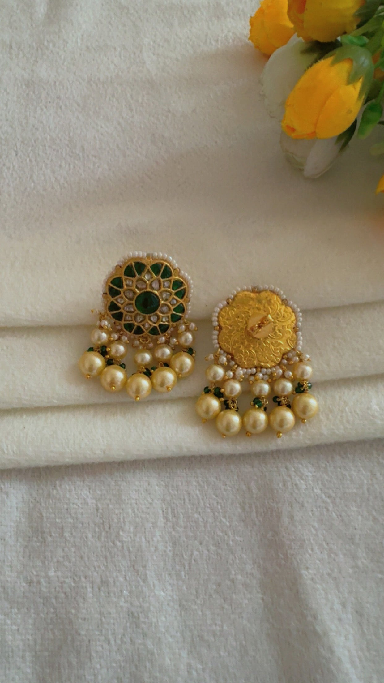 Designer 22k Gold Hallmarked Earrings