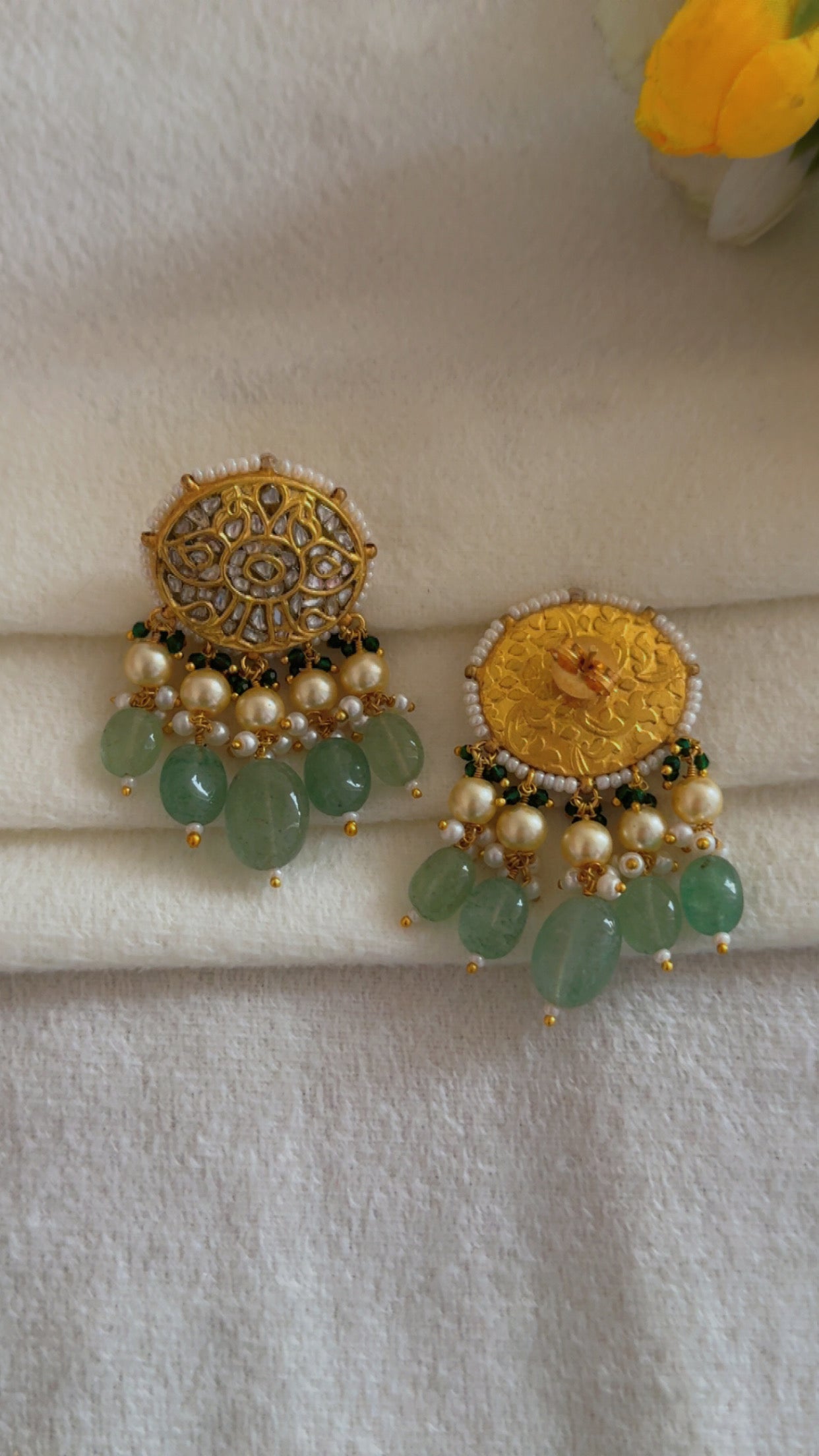 Designer 22k Gold Hallmarked Earrings