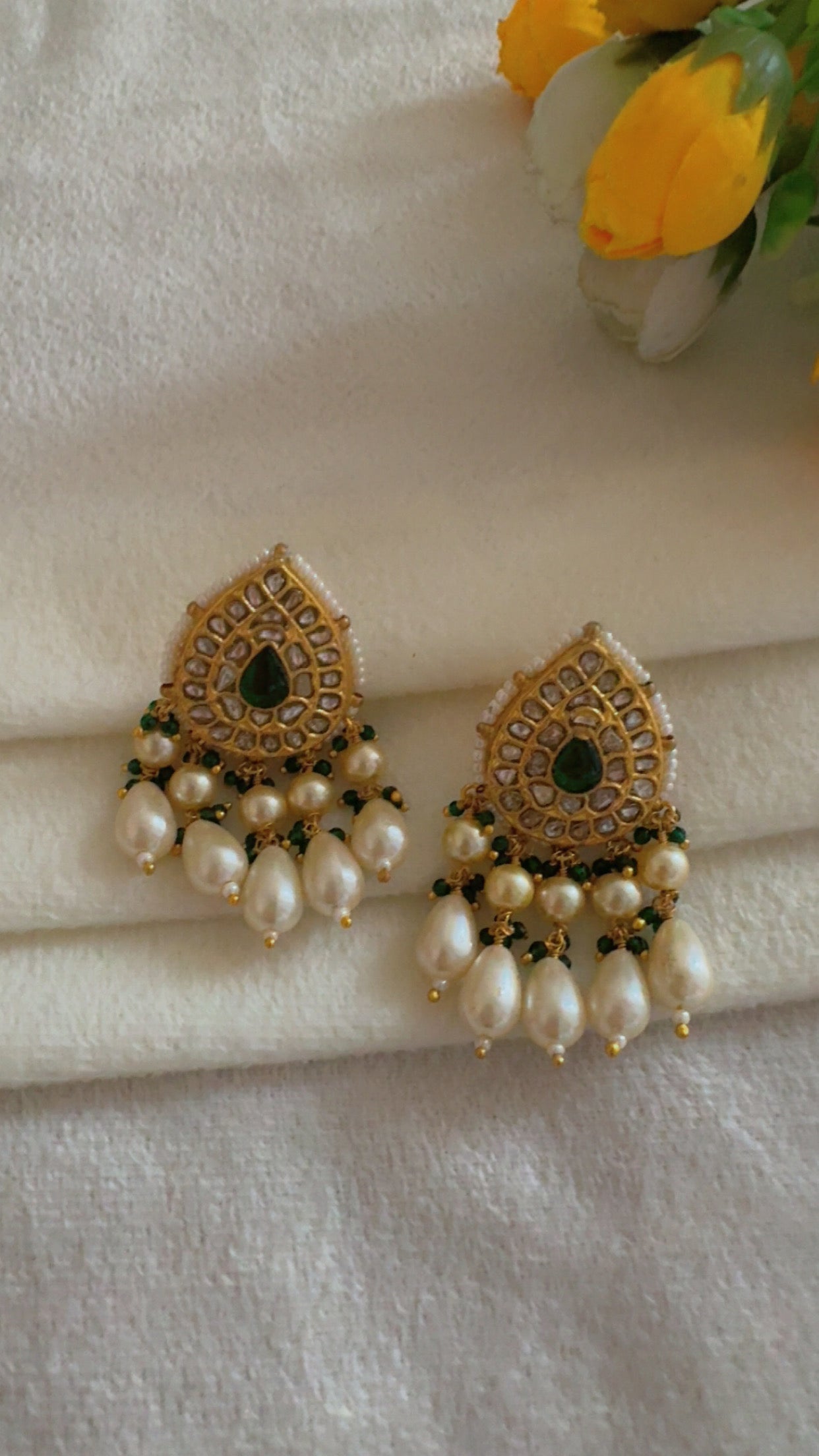 Designer 22k Gold Hallmarked Earrings