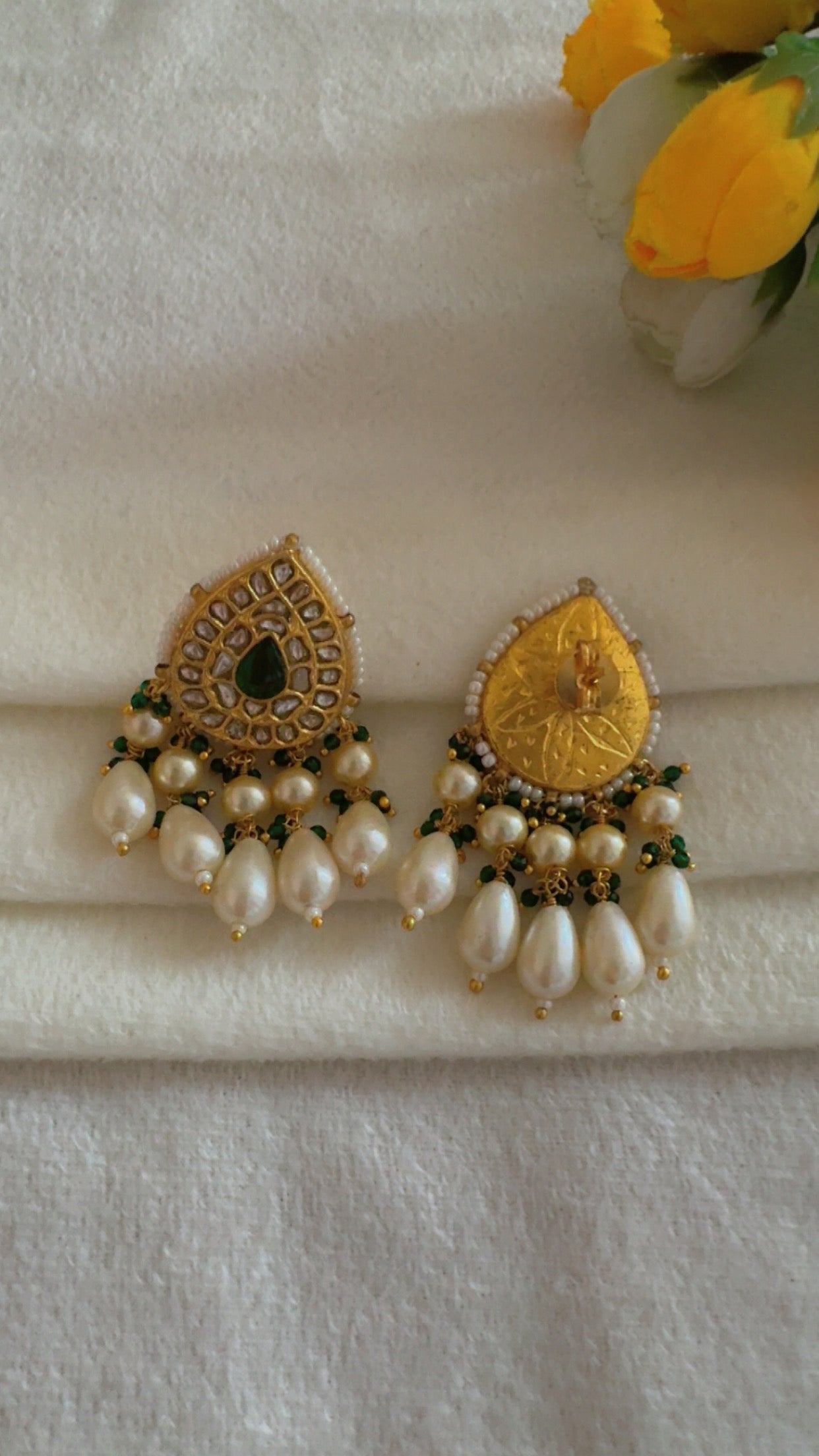 Designer 22k Gold Hallmarked Earrings