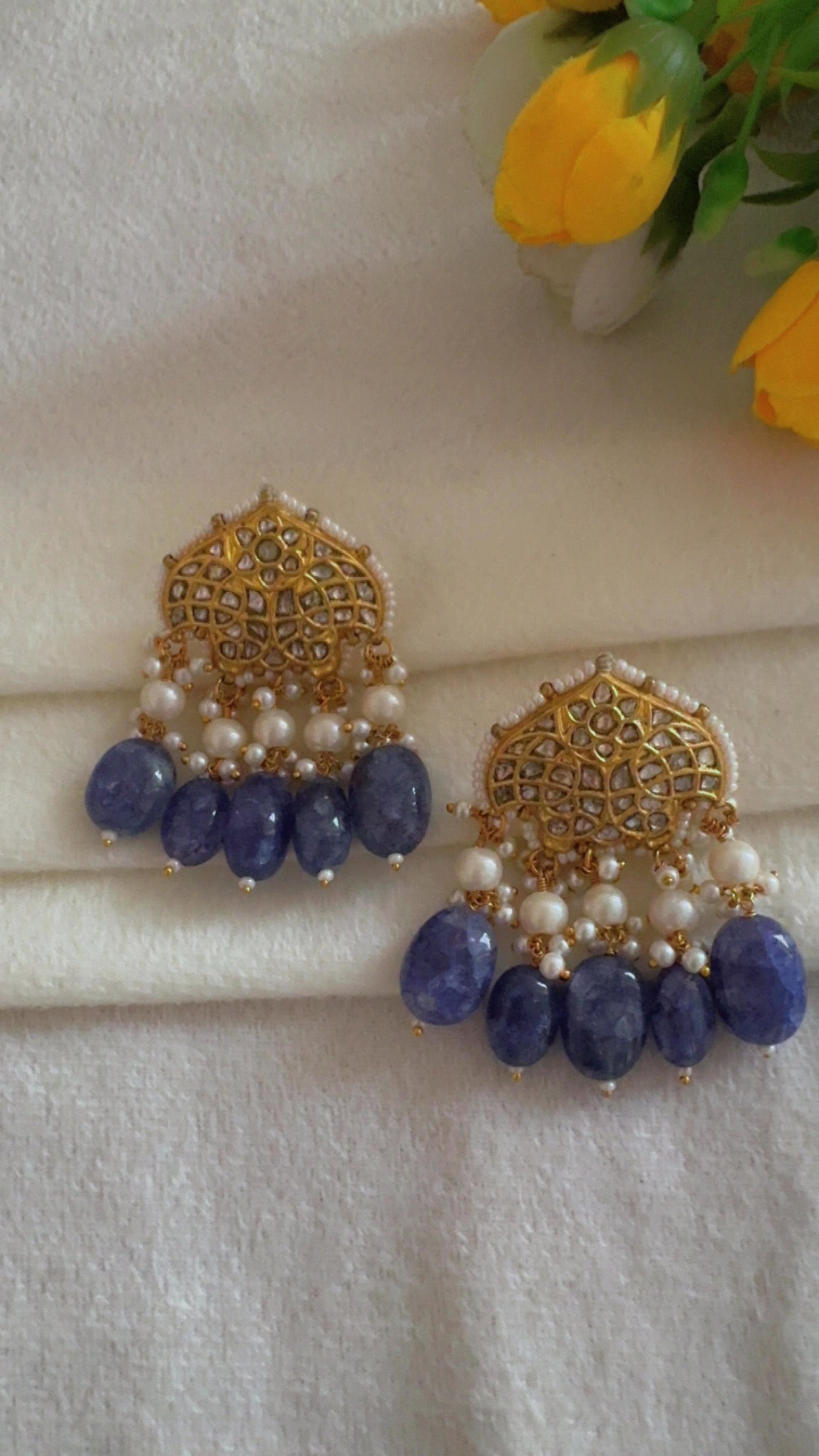 Designer 22k Gold Hallmarked Earrings