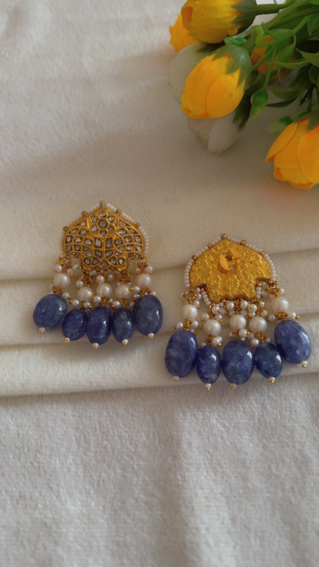 Designer 22k Gold Hallmarked Earrings