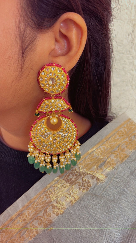 Designer 22k Gold Hallmarked Earrings