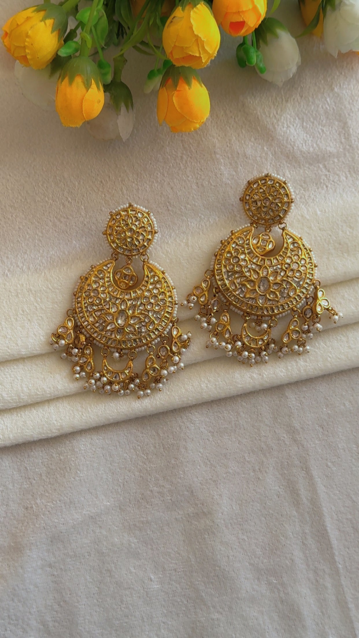 Designer 22k Gold Hallmarked Earrings