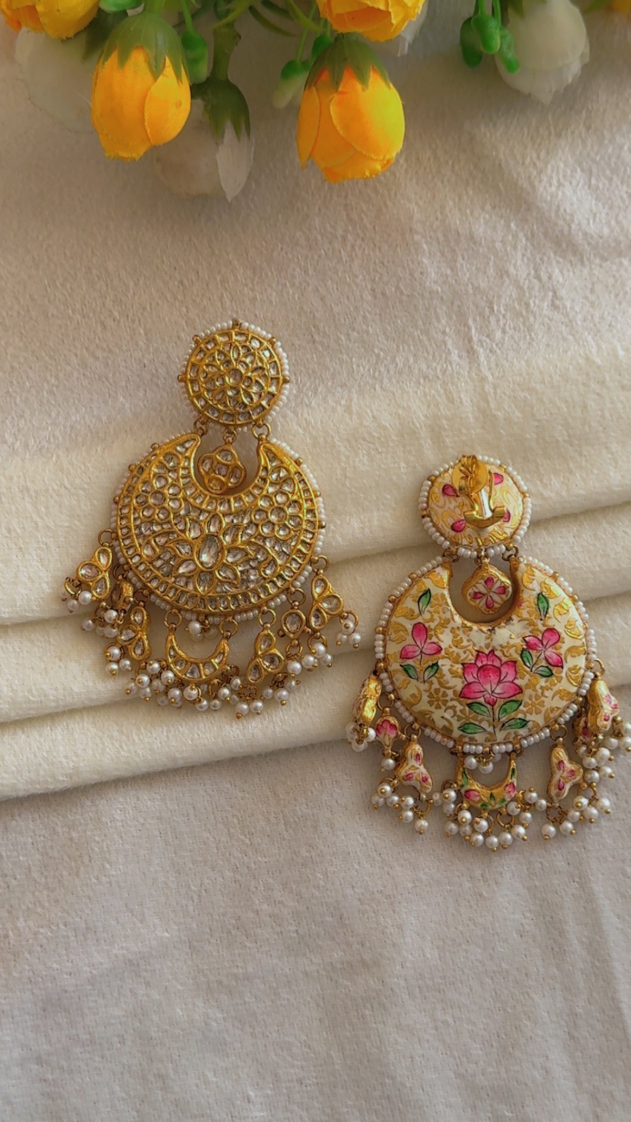 Designer 22k Gold Hallmarked Earrings