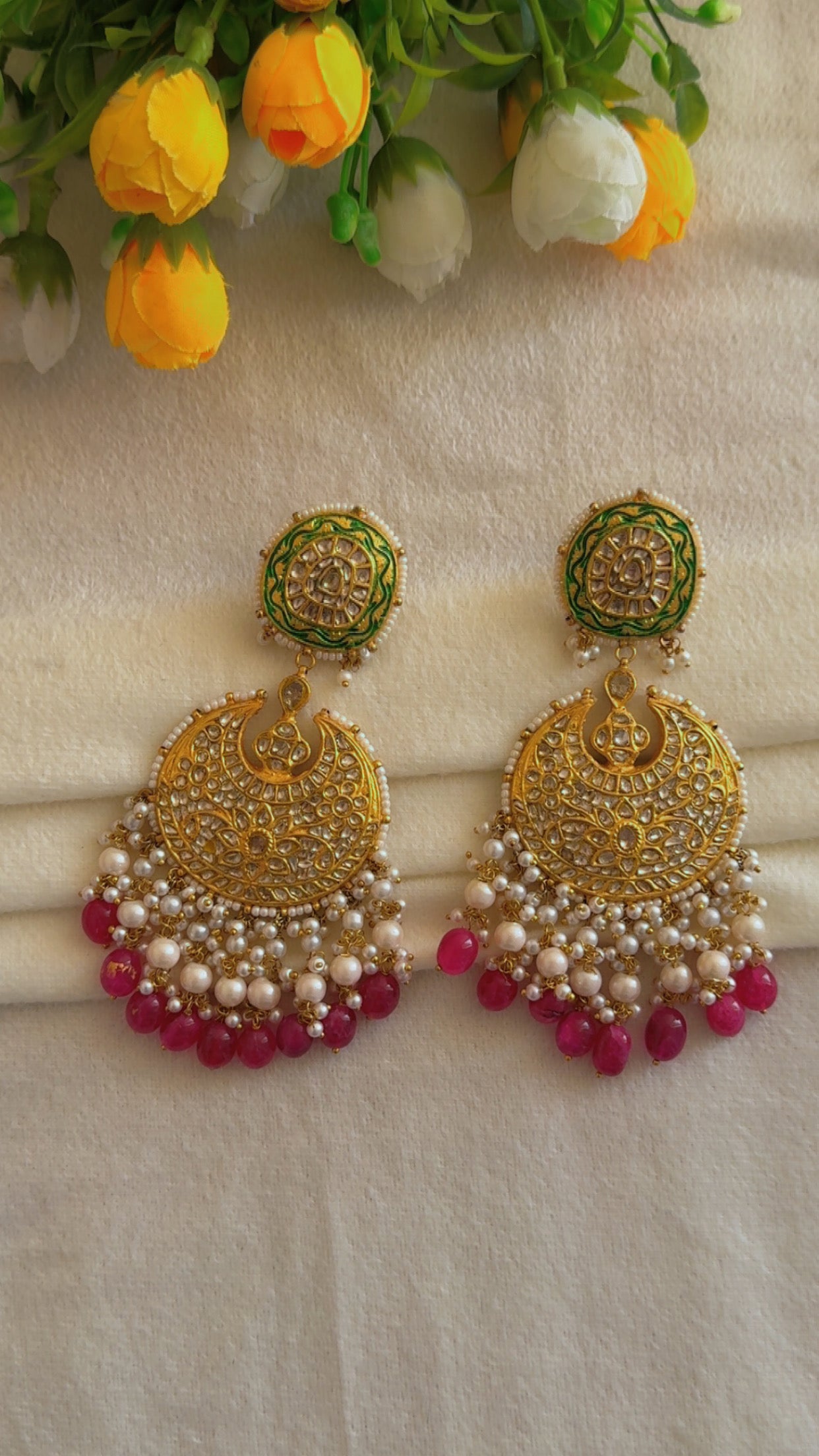 Designer 22k Gold Hallmarked Earrings