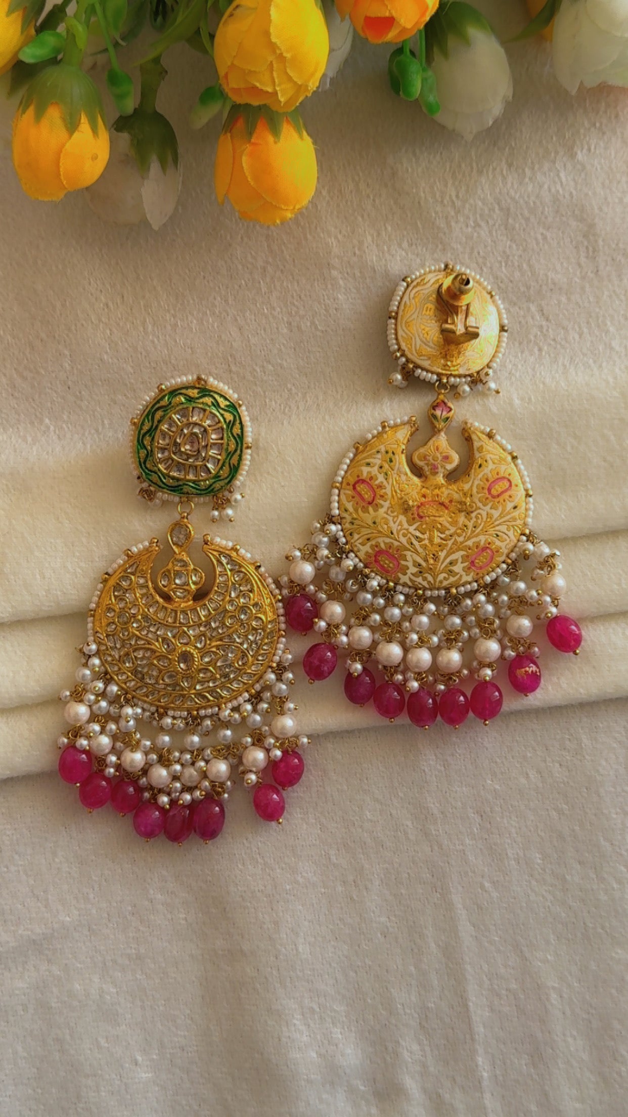 Designer 22k Gold Hallmarked Earrings