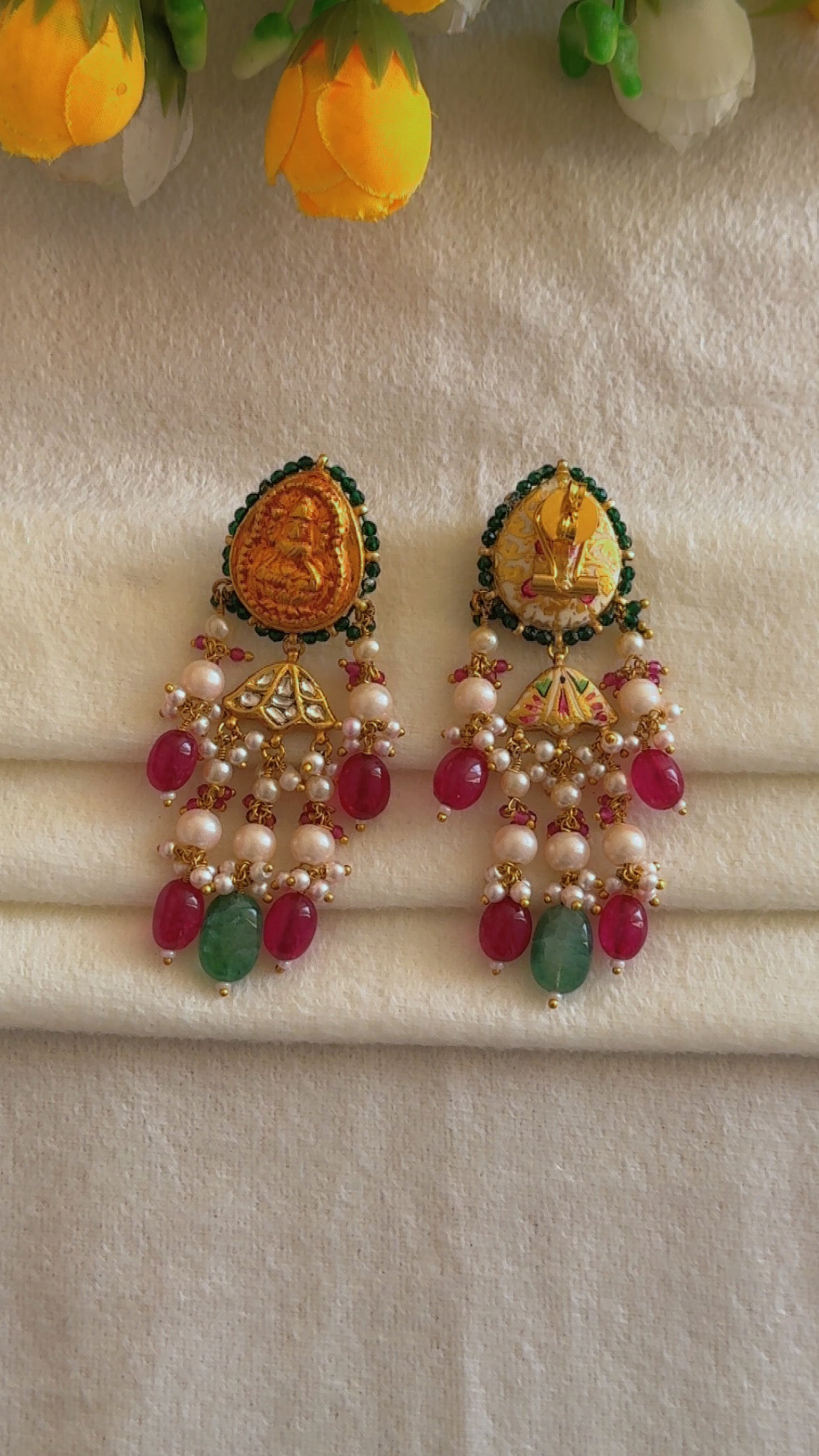 Designer 22k Gold Hallmarked Earrings