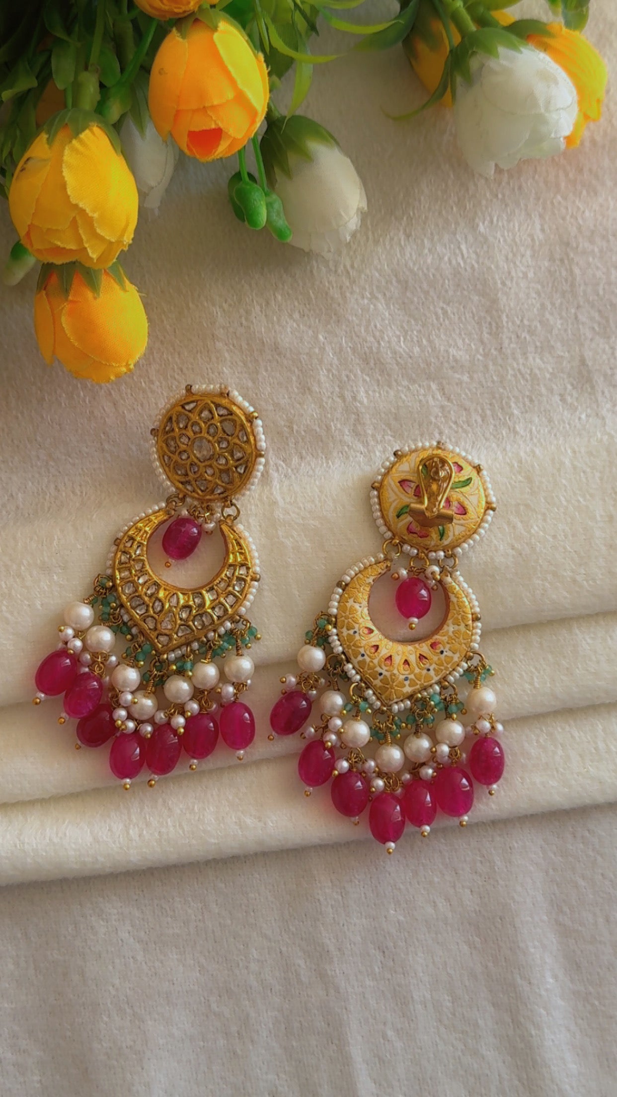 Designer 22k Gold Hallmarked Earrings