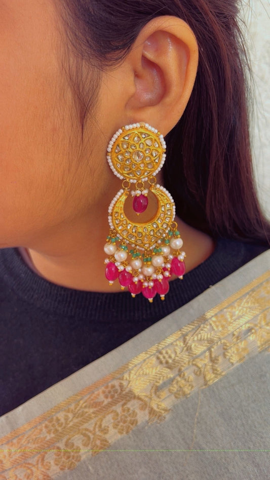 Designer 22k Gold Hallmarked Earrings