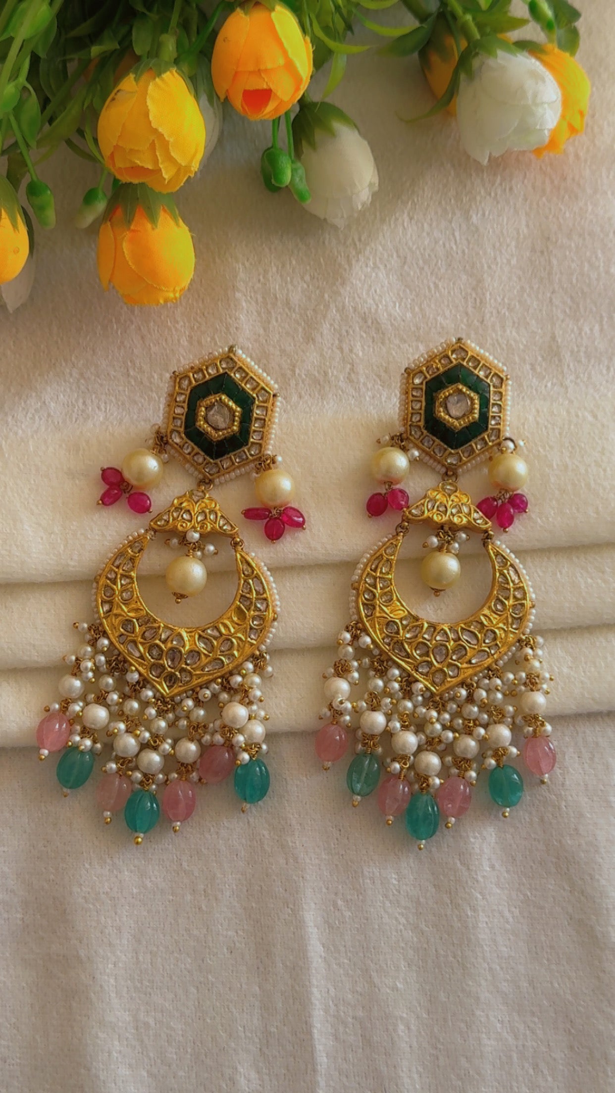 Designer 22k Gold Hallmarked Earrings