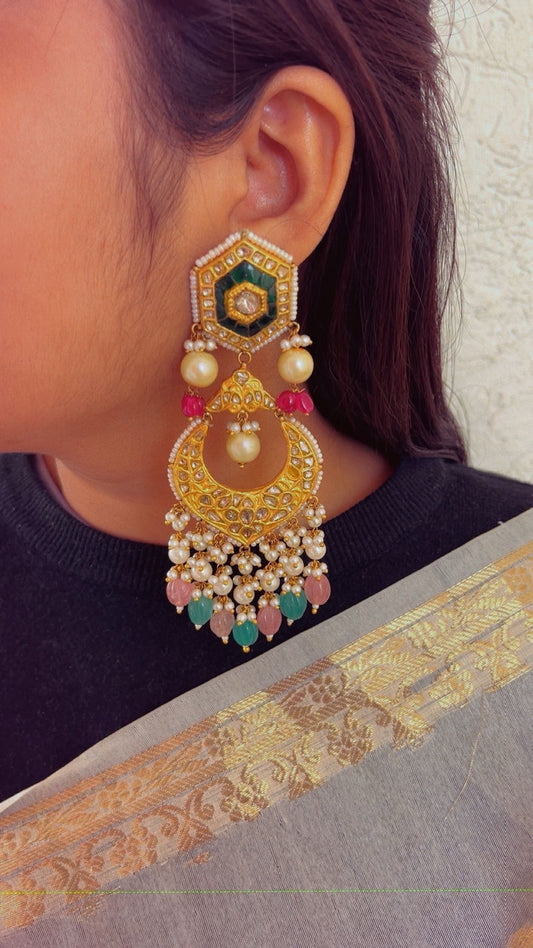 Designer 22k Gold Hallmarked Earrings