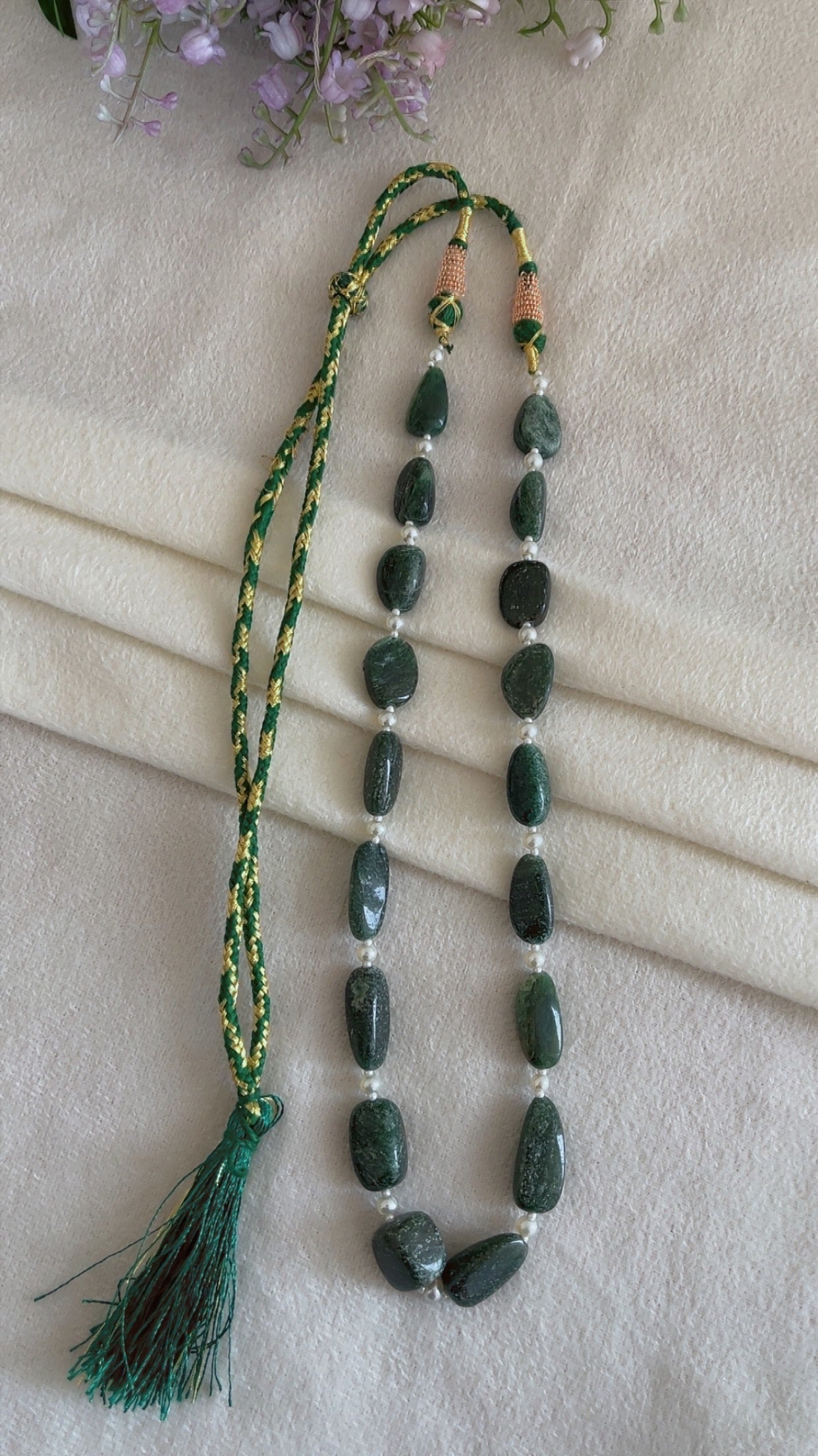 Natural Green Aventurine Beads Necklace Jewelry