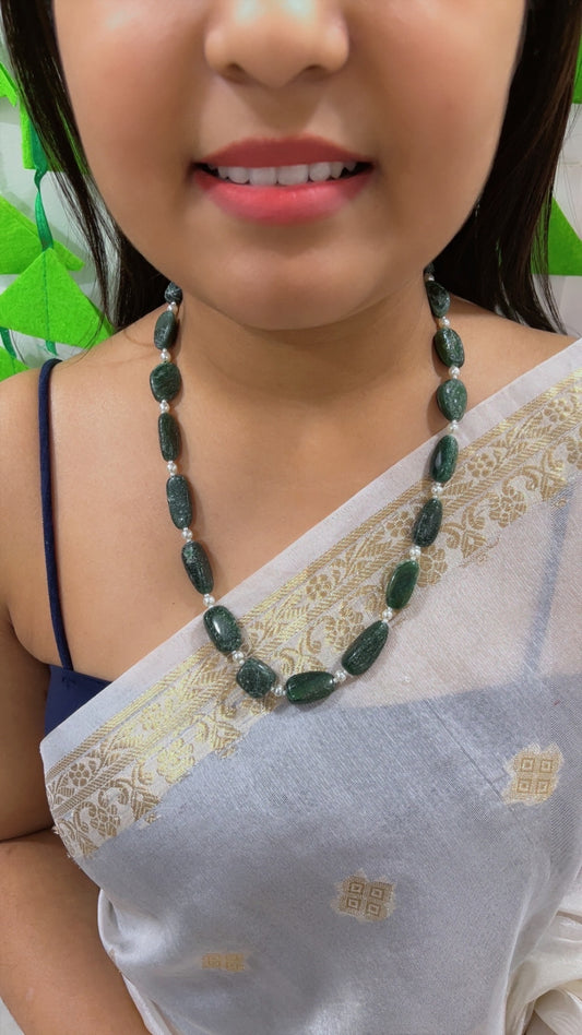 Natural Green Aventurine Beads Necklace Jewelry