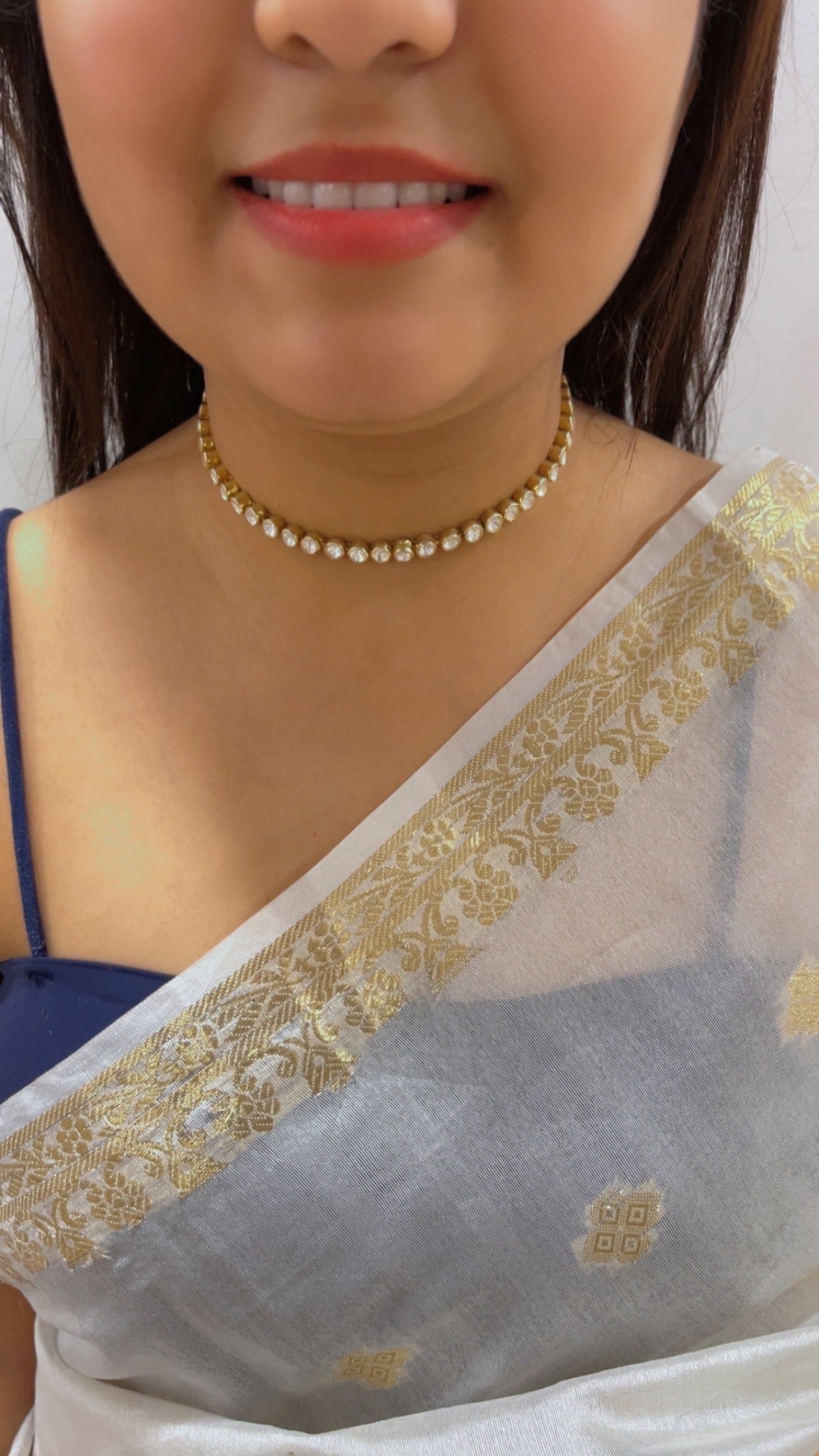 Designer 925 Silver Choker Necklace
