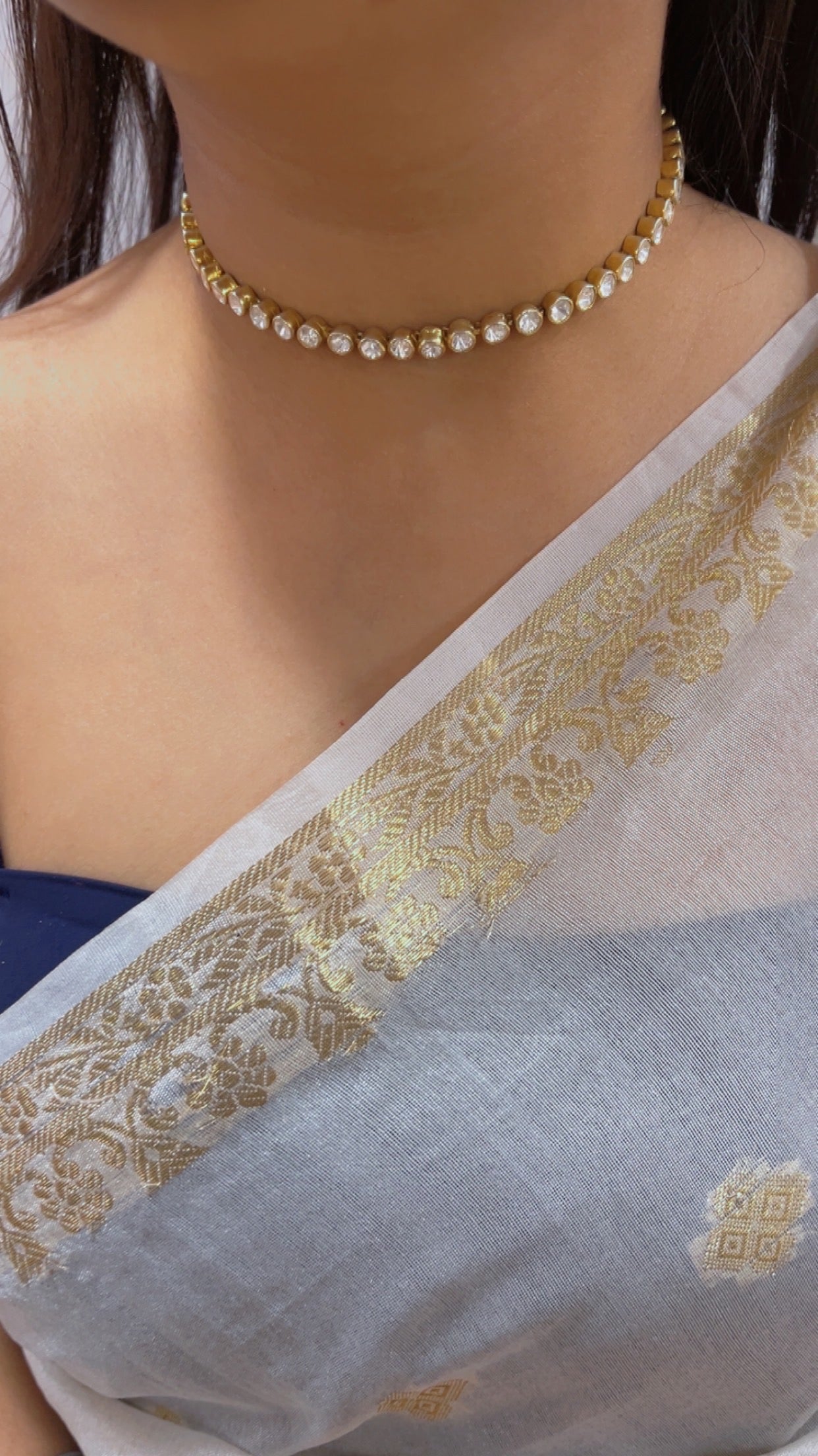 Designer 925 Silver Choker Necklace
