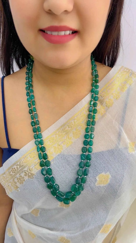 Natural Fluorite Gemstone Beads Necklace Jewelry