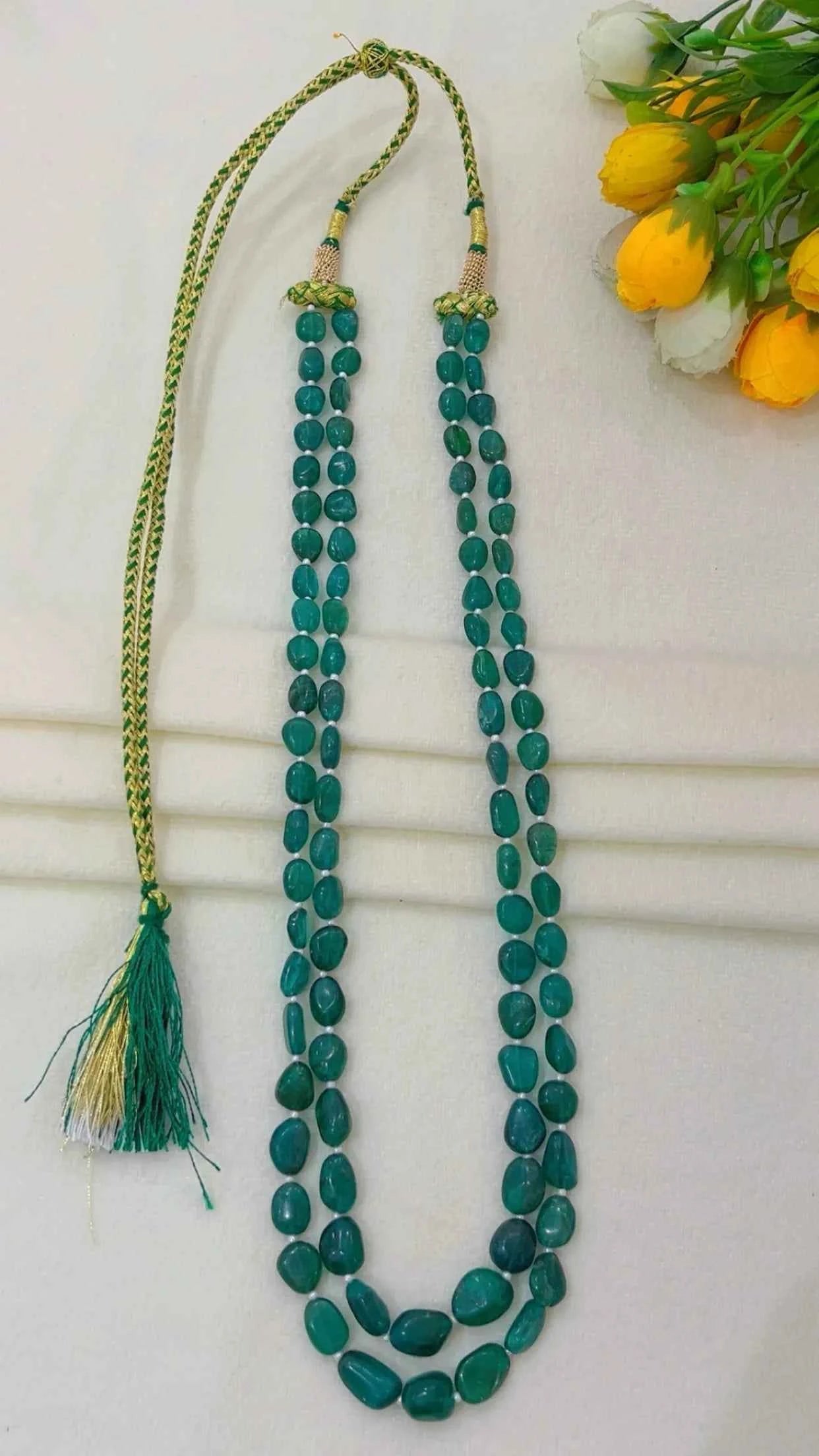 Natural Fluorite Gemstone Beads Necklace Jewelry
