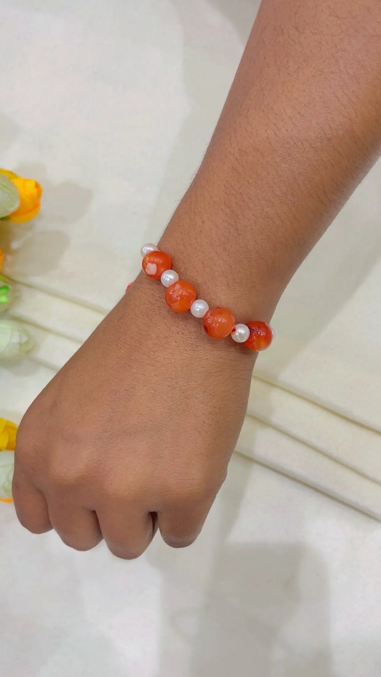 Natural Gemstone Rakhis for Health & Wealth – Pack of 5