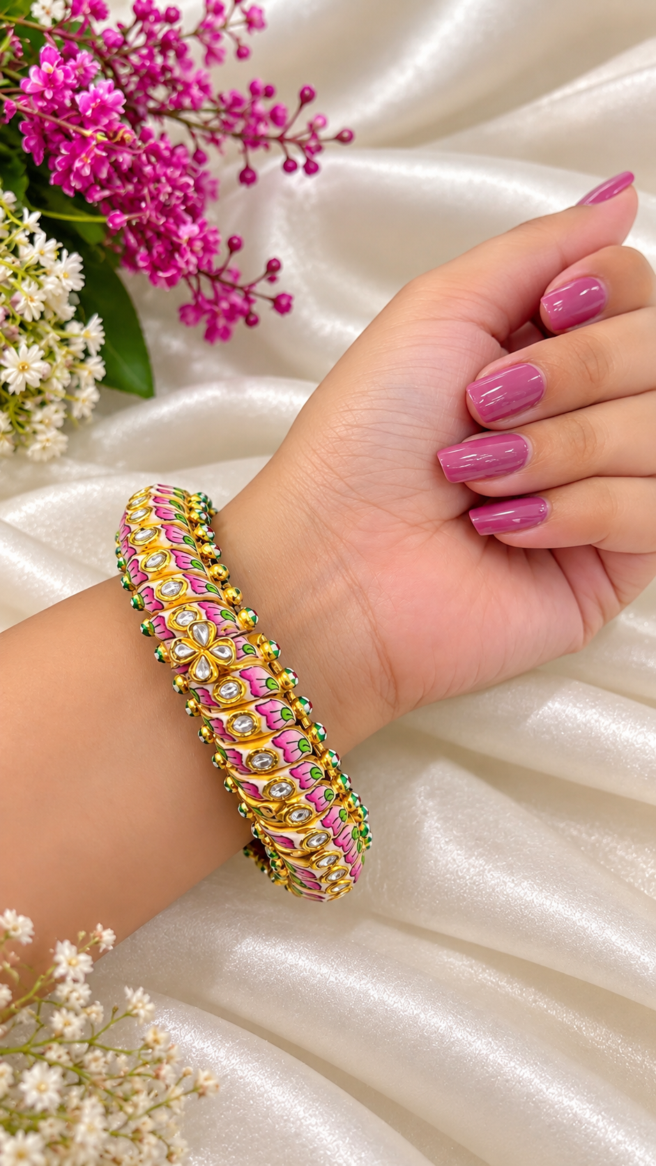 Designer 925 Silver Sutlada Bangles