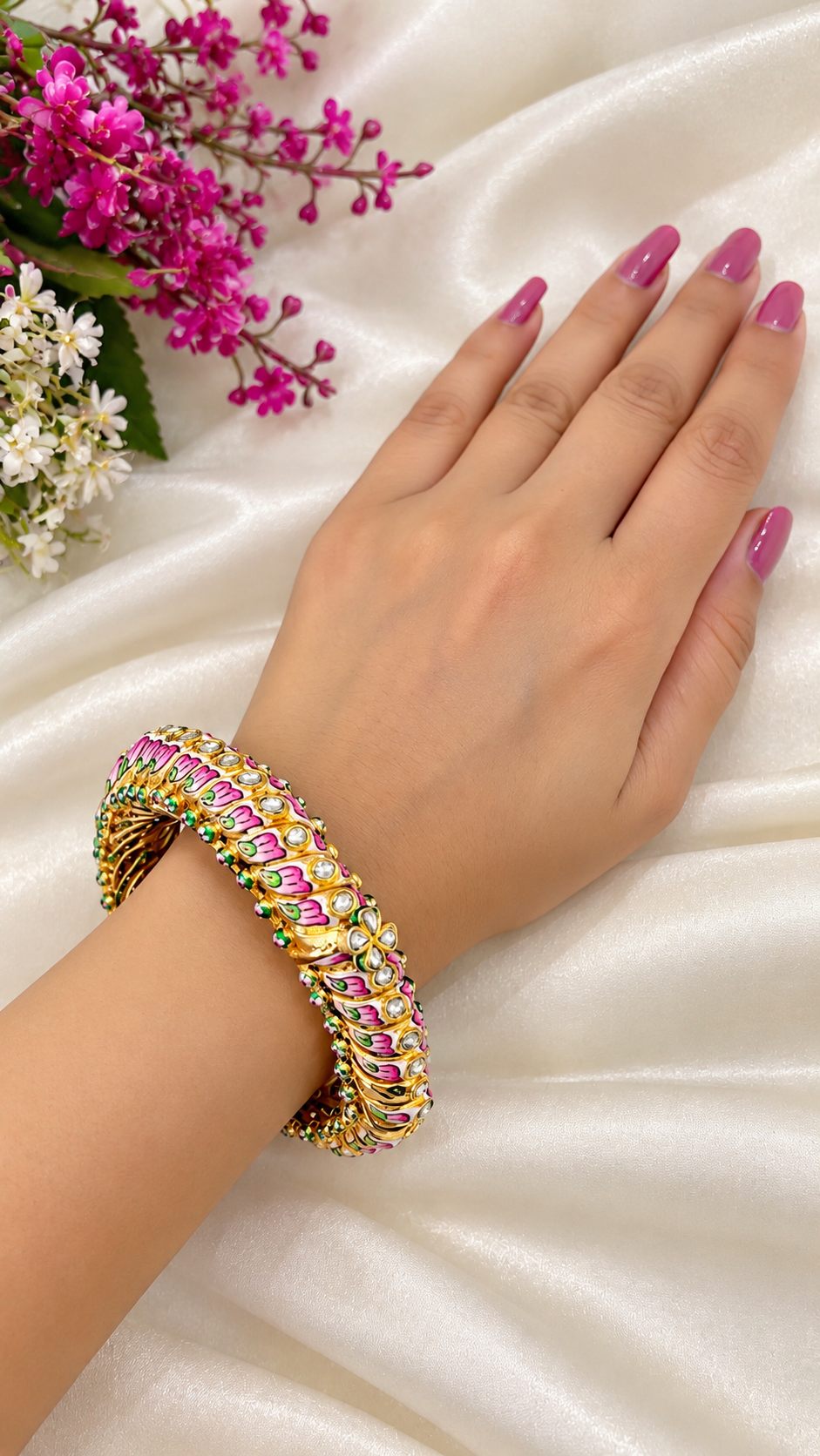 Designer 925 Silver Sutlada Bangles