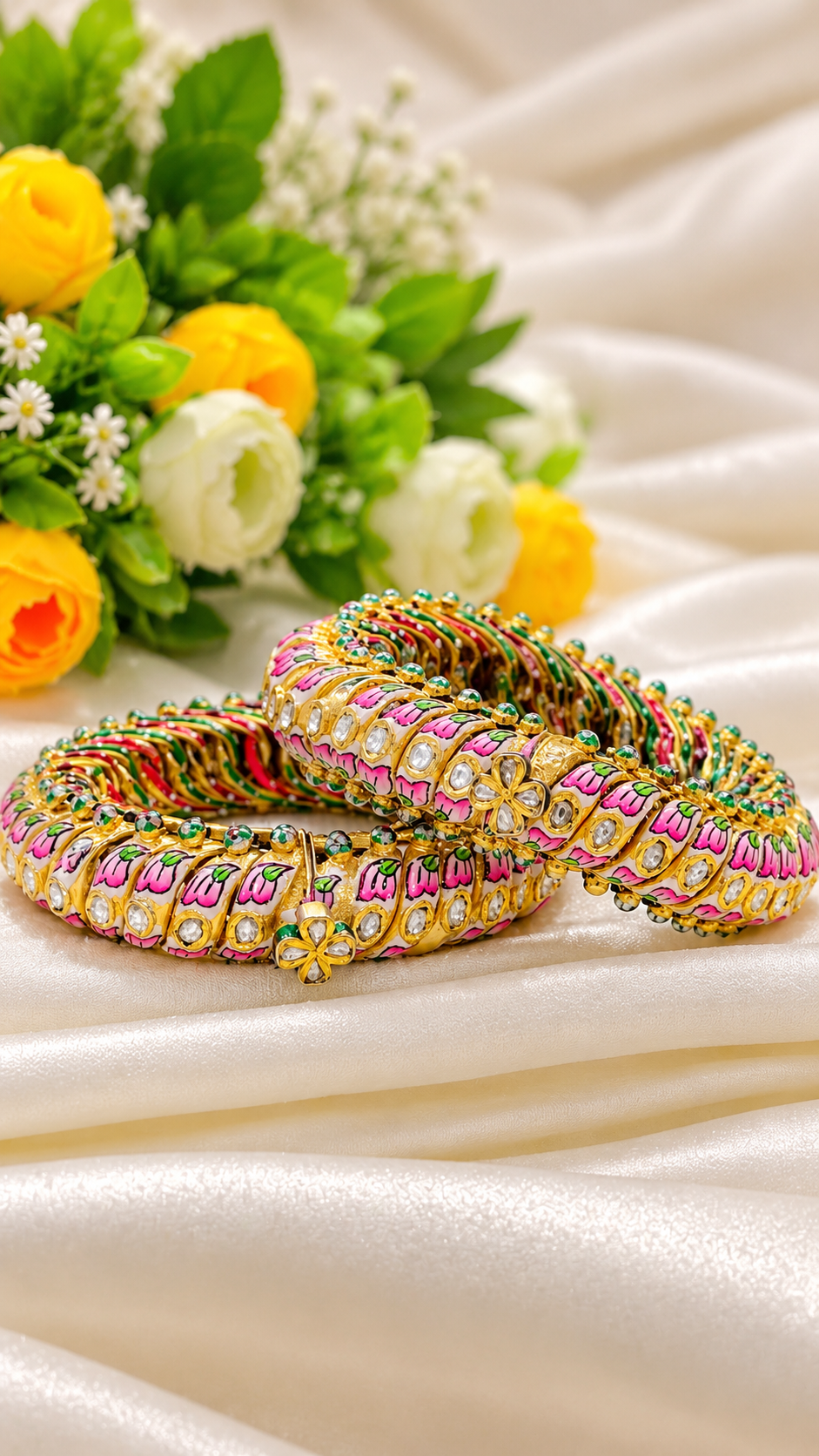 Designer 925 Silver Sutlada Bangles