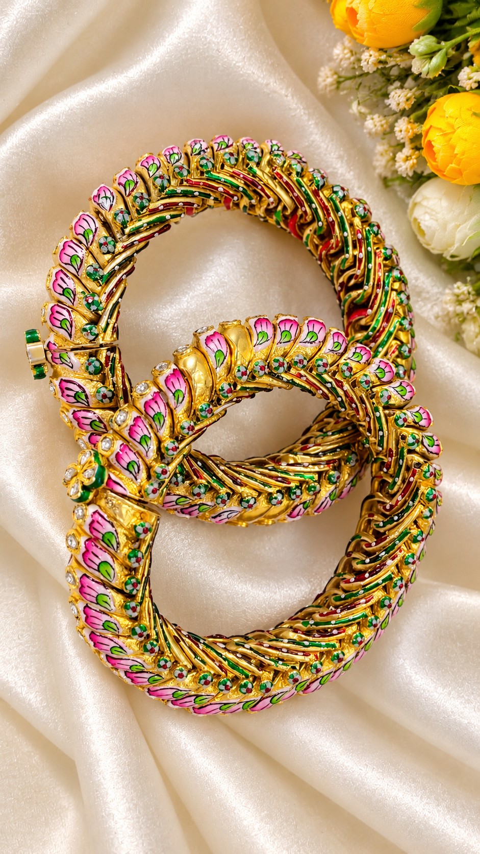 Designer 925 Silver Sutlada Bangles