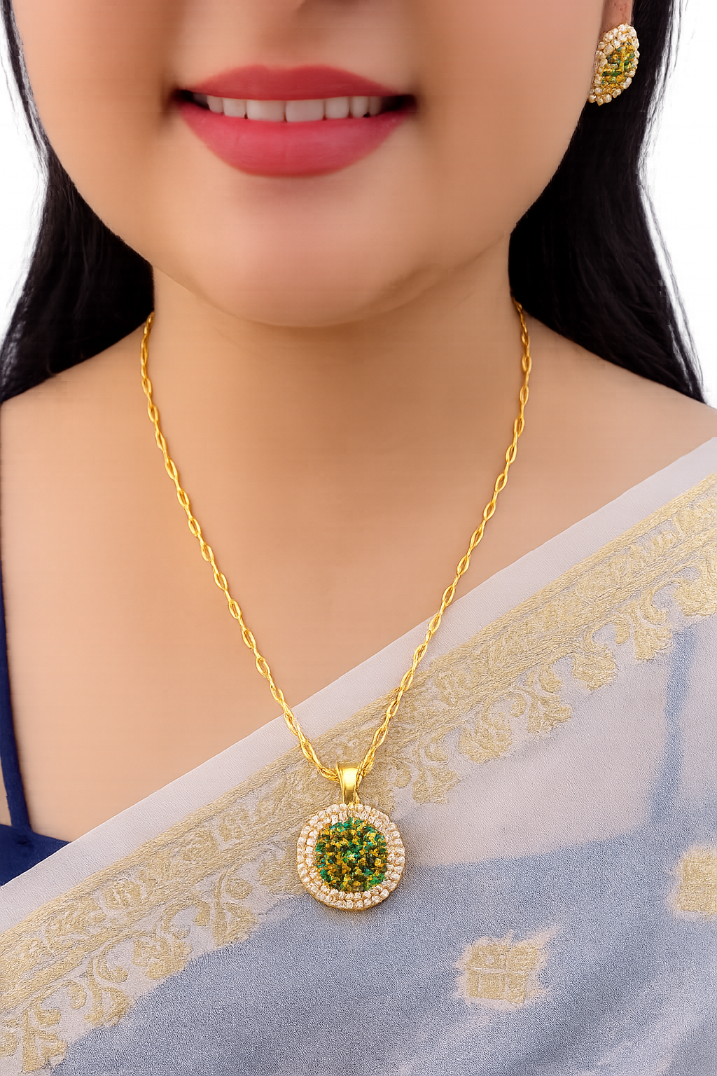 Designer 925 Silver Necklace Jewelry Set