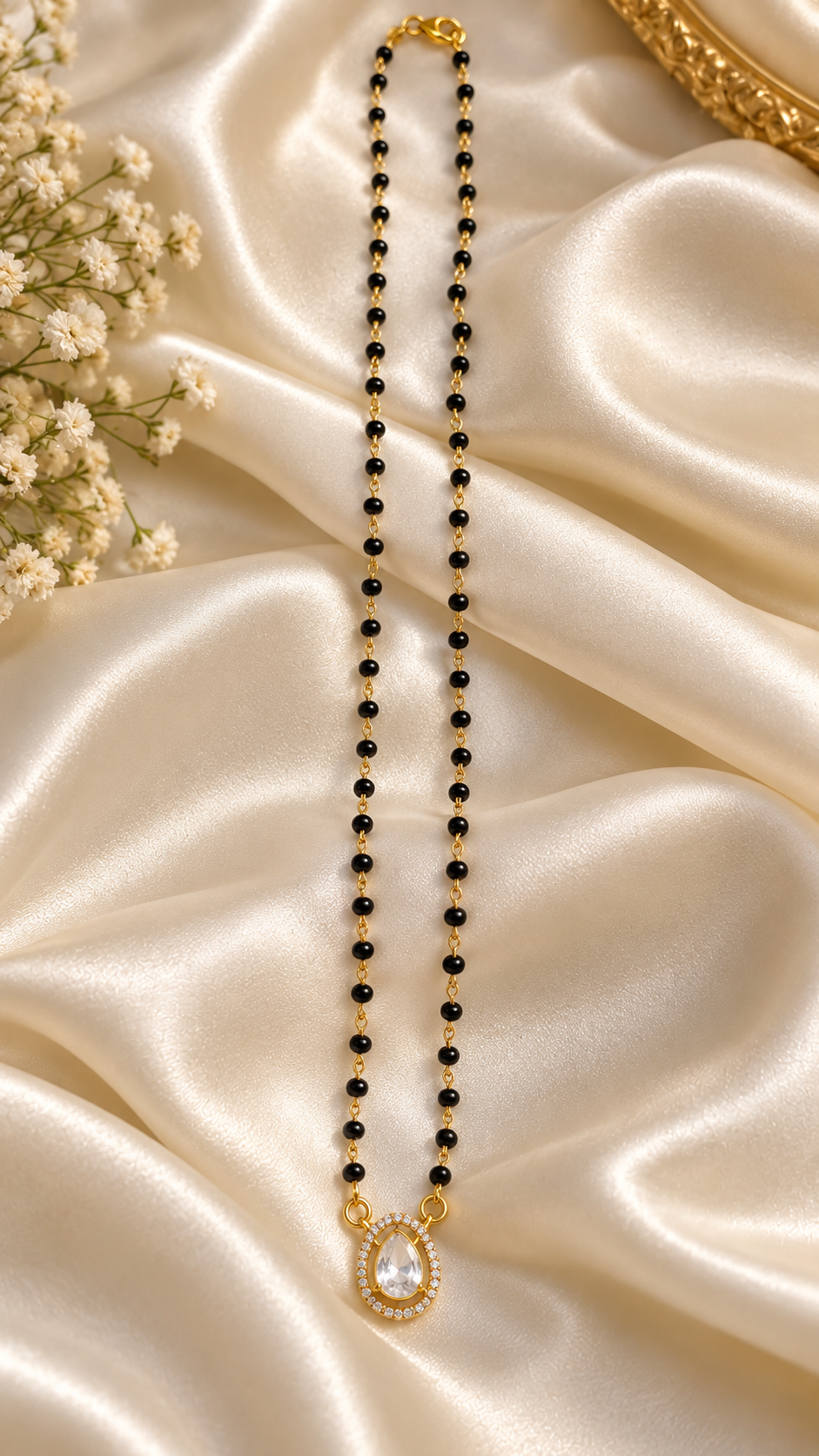 Designer 925 Silver Mangalsutra Necklace Jewelry