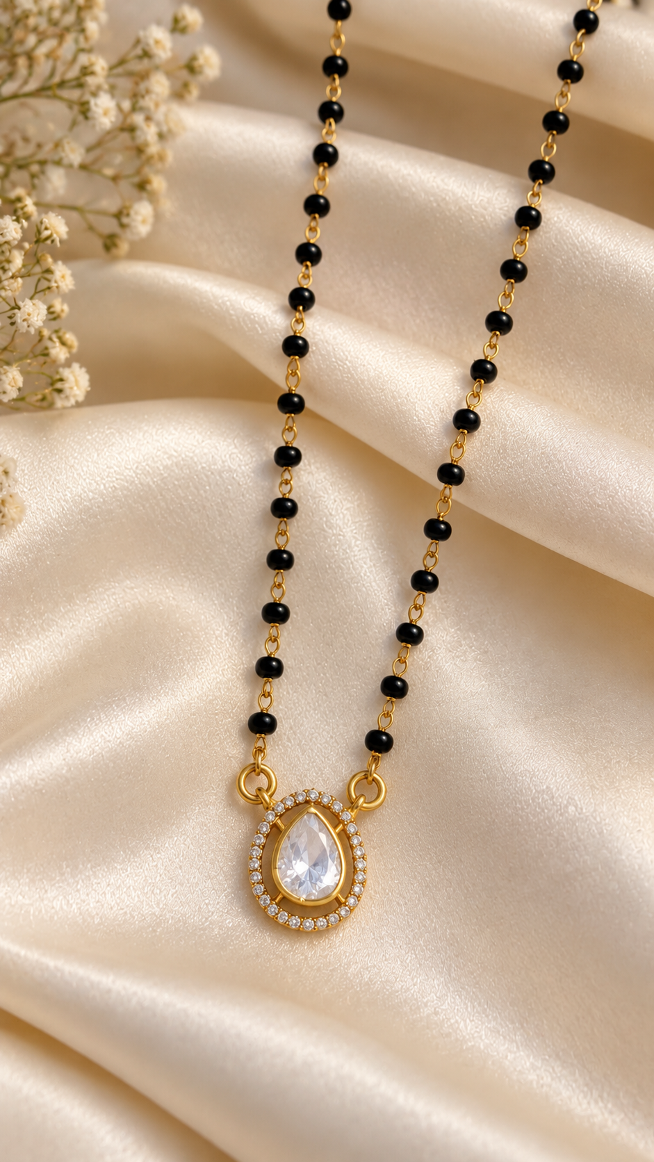 Designer 925 Silver Mangalsutra Necklace Jewelry