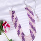 Natural Rose Quartz & Amethyst Gemstone Beads Necklace Jewelry
