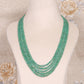 Natural Emerald Gemstone Beads Necklace Jewelry
