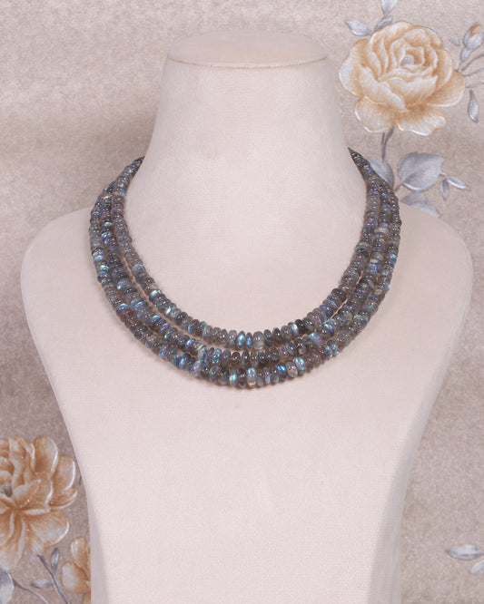 Natural Labradorite Gemstone Beads Necklace Jewelry