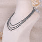 Natural Black Rutile Quartz Gemstone Beads Necklace Jewelry