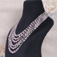 Natural Morganite & Aquamarine Gemstone Beads Necklace Jewelry