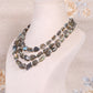 Natural Labradorite & Pearl Gemstone Beads Necklace Jewelry