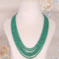 Natural Fine Quality Emerald Gemstone Beads Necklace Jewelry