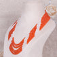 Natural orange zircon & Pearl Gemstone Beads Necklace Jewelry
