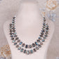 Natural Labradorite & Pearl Gemstone Pear Beads Necklace Jewelry