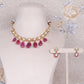 925 Silver Ruby & Polki Designer Necklace Jewelry