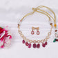 925 Silver Ruby & Polki Designer Necklace Jewelry